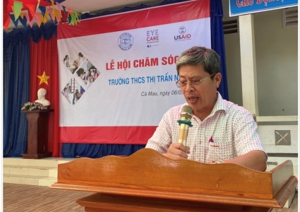 Eye Care Foundation (ECF) và Bệnh viện Mắt - Da liễu triển khai dự án Chăm sóc mắt cho các em học sinh tại tỉnh Cà Mau
